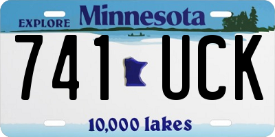 MN license plate 741UCK