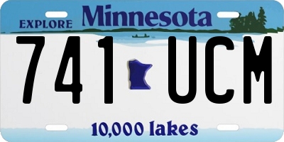 MN license plate 741UCM