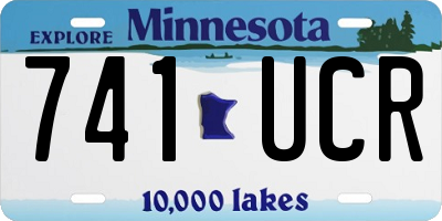 MN license plate 741UCR