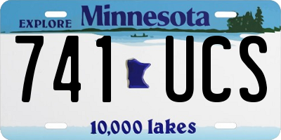 MN license plate 741UCS