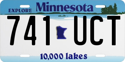 MN license plate 741UCT