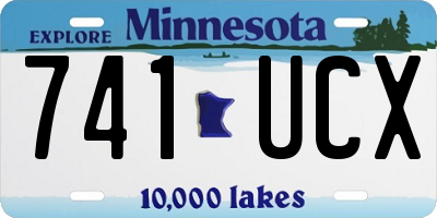 MN license plate 741UCX