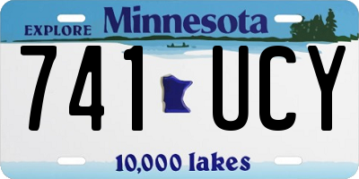 MN license plate 741UCY