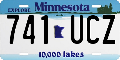 MN license plate 741UCZ