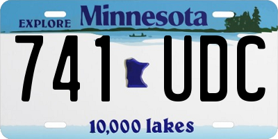 MN license plate 741UDC