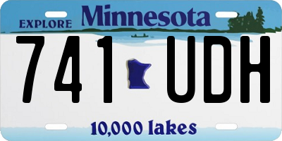 MN license plate 741UDH