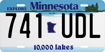 MN license plate 741UDL