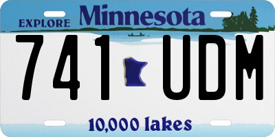 MN license plate 741UDM