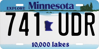 MN license plate 741UDR