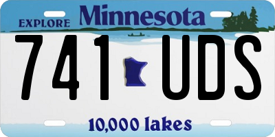 MN license plate 741UDS