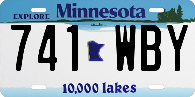 MN license plate 741WBY