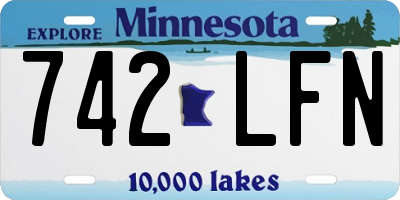 MN license plate 742LFN