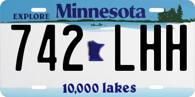 MN license plate 742LHH