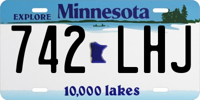 MN license plate 742LHJ