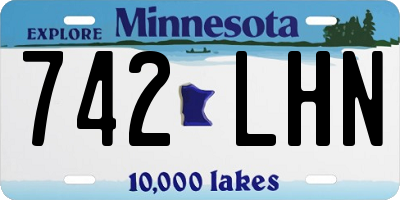 MN license plate 742LHN
