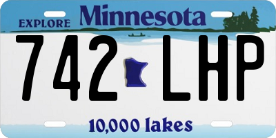 MN license plate 742LHP