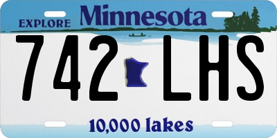 MN license plate 742LHS
