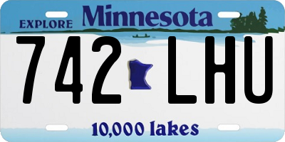 MN license plate 742LHU