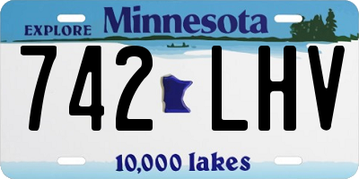 MN license plate 742LHV
