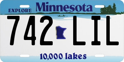 MN license plate 742LIL