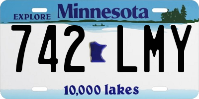 MN license plate 742LMY