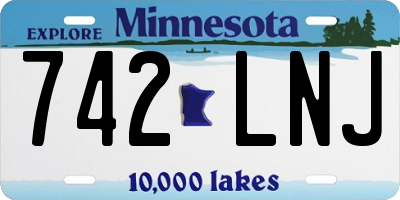 MN license plate 742LNJ