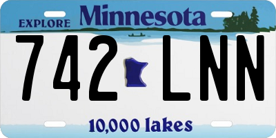 MN license plate 742LNN