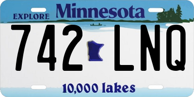 MN license plate 742LNQ