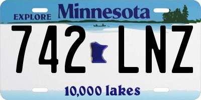 MN license plate 742LNZ