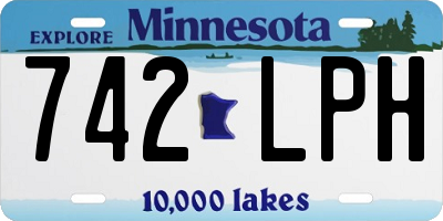 MN license plate 742LPH