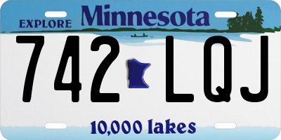 MN license plate 742LQJ