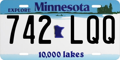 MN license plate 742LQQ