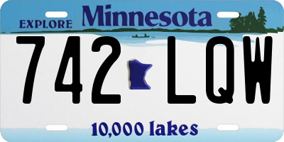 MN license plate 742LQW