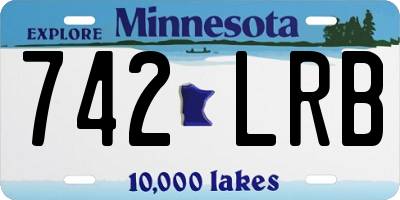 MN license plate 742LRB