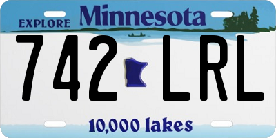 MN license plate 742LRL