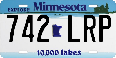 MN license plate 742LRP