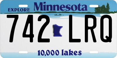 MN license plate 742LRQ