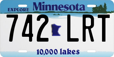 MN license plate 742LRT