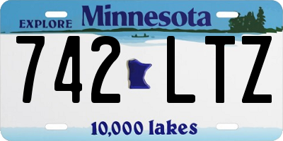 MN license plate 742LTZ