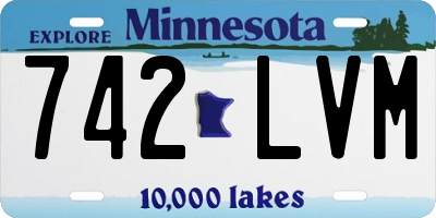 MN license plate 742LVM