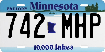 MN license plate 742MHP