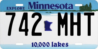 MN license plate 742MHT