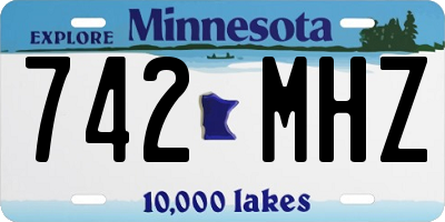 MN license plate 742MHZ