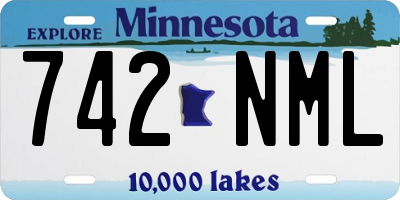 MN license plate 742NML