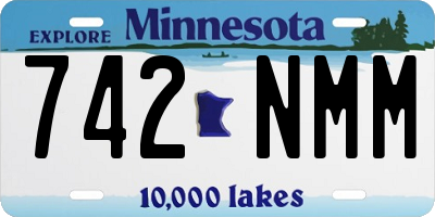 MN license plate 742NMM