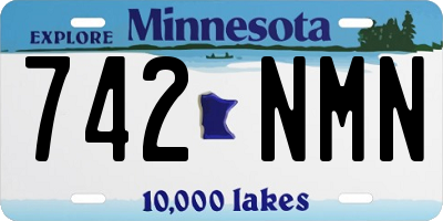 MN license plate 742NMN