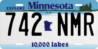 MN license plate 742NMR