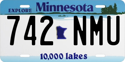 MN license plate 742NMU