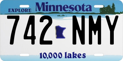 MN license plate 742NMY