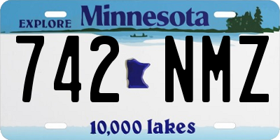 MN license plate 742NMZ